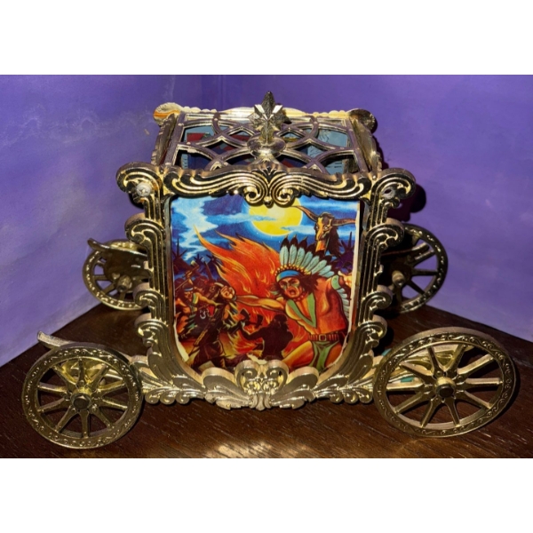 Vintage Motion Lamp- Go Go Golden Motion Light Up Carriage