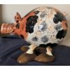 Image 2 : Stoneware Pig Figurine 12T Ceramic Farmhouse Decor