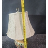 Image 2 : Hand Painted Geisha Art Lamp on Wooden Base- Tested. 
