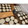Image 2 : Canning jars cleaned and with New lids. 2 flats of new 1/2cup 12x 1 cup 9x widemouth 1 cup & 12X2cup