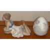 Image 2 : Lladro 1997 Limited Edition Collectors Egg 4.5T w/ Casades Spain Ballerina 