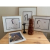 Image 1 : Tribal Art Decor lot, Three Framed Prints by Benjamin Chee Chee, totem pole statues, and more