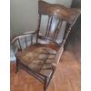 Image 2 : Wooden Rocking Chair 23.5 W, 28.5 D, 36 T and Table Fan 