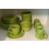 Image 1 : Decorative Lime Colored Dish Set (4 Place Settings)