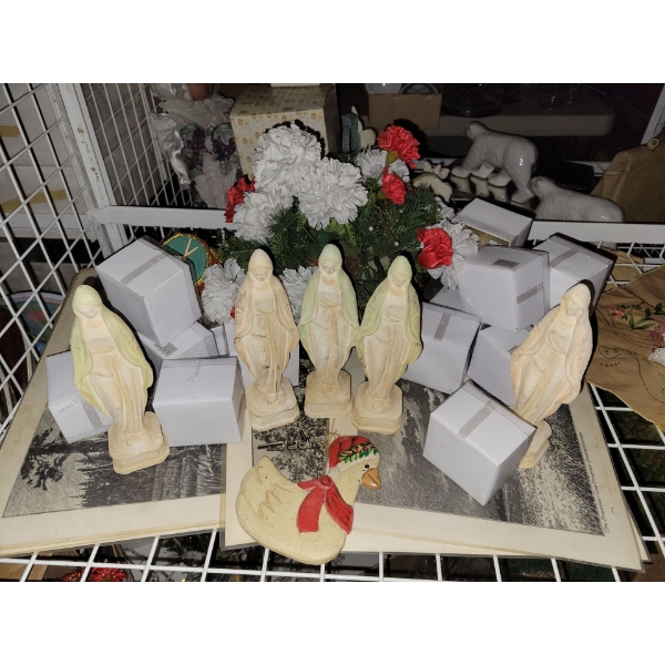 Holiday Religious Figures w/ Over 20 Mystery Holiday Boxes 