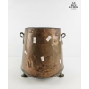 Image 1 : Antique Copper Coal Bin Or Jardinière, 11''INCHES HEIGHT 
