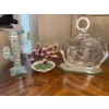 Lions Glass Decor 7T x 8W With Gemstone Trees