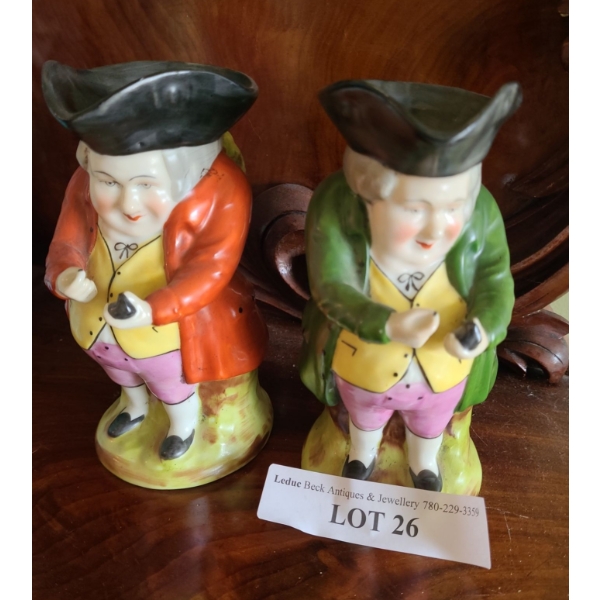 Pair of Toby Jugs 7 h