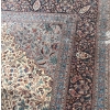 Image 5 : Gorgeous Authentic Silk Persian Rug (Purple Coral Blk & Blue Hues ) 9ftx12ft