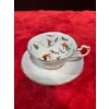 Image 1 : Paragon China Downhill Skier on a Lightblue Background Teacup and Saucer