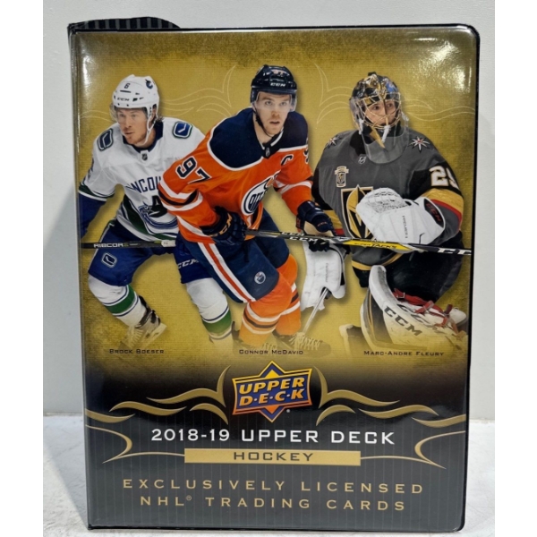 Five Binders of Upper Deck 2018/19 Collectors Hockey Cards