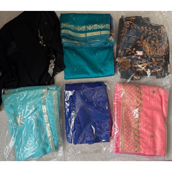 New Traditional Indian Sari Collection - Made In India - Size L