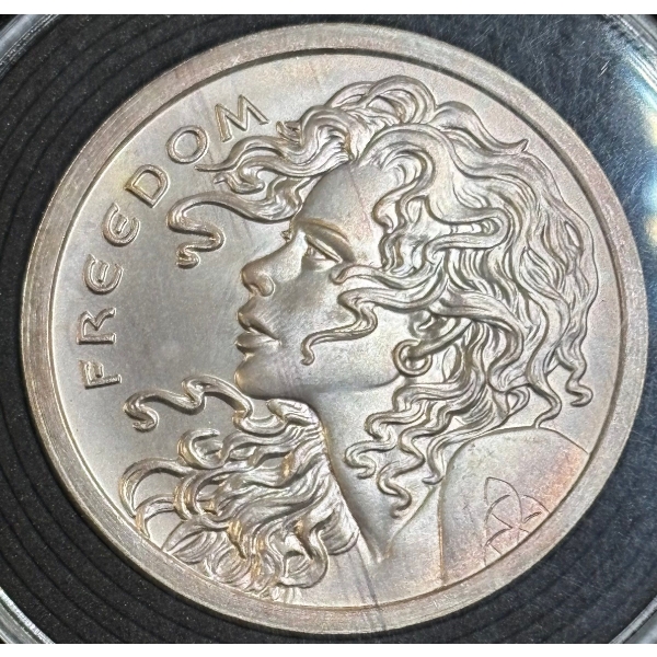 2014 Silver Shield “Freedom Girl” – 2 Troy Ounce .999 Fine Silver Round