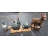Image 1 : Decor: Ceramic Geese 8 W, 8 T, Pair of Birds, Ceramic Ram 10 T
