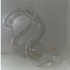 Image 2 : Vintage Art Glass - Hand Blown Swans 7L - Oil Lamps