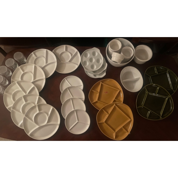 Assorted Single Serving Dinnerware Dessert Plates                                                   