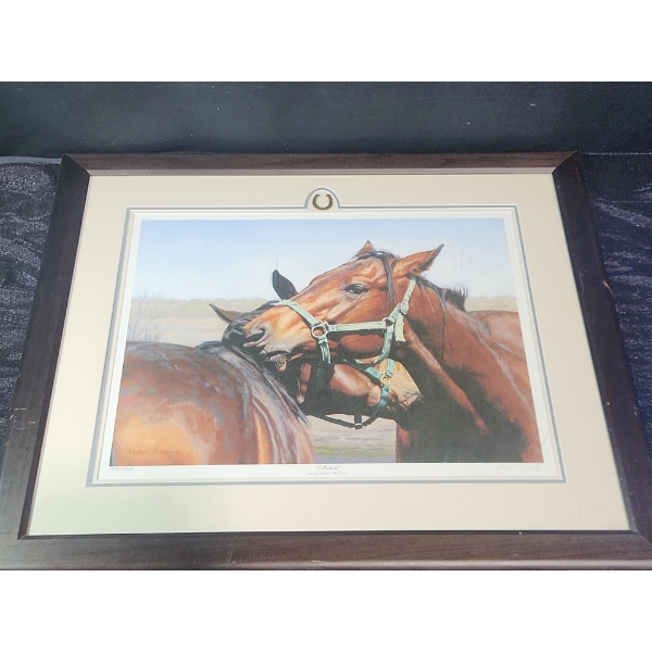 Framed and Signed Print of the Painting " Mutual " 