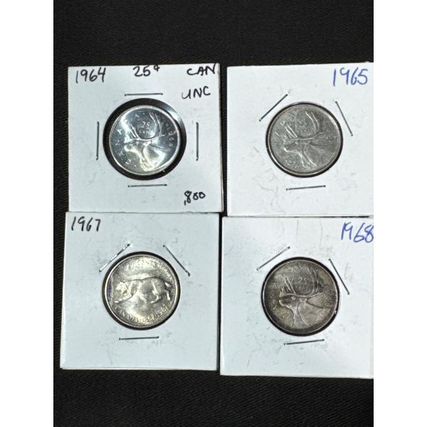1960's Canadian Quarters