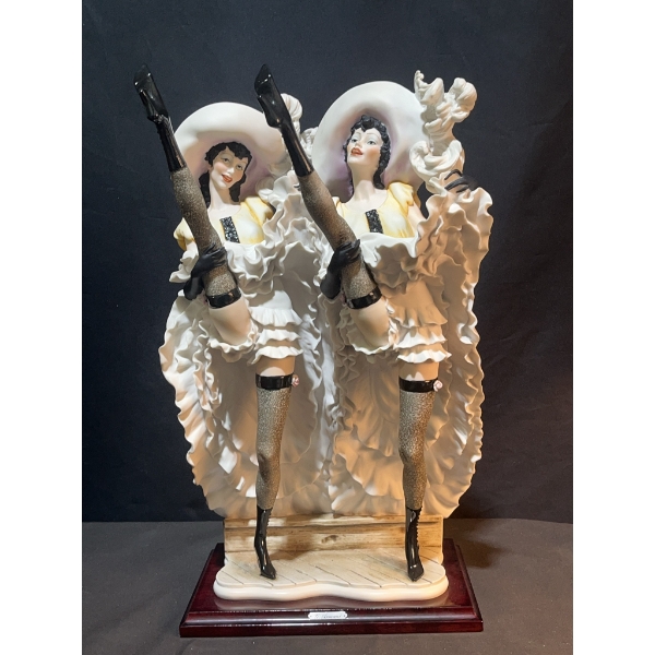 Giuseppe Armani Florence Porcelain Can-Can Dancers Statue