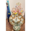 Image 1 : Ceramic Wall Clock Quartz 9T w/ Ceramic Trinkets Decor & More