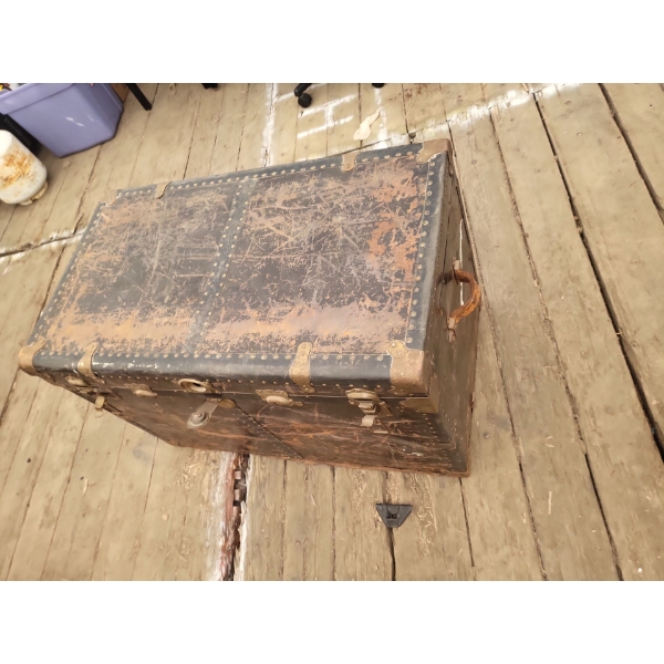 Large Trunk w/ Interior Print (24" x 38" x 22" Inches)