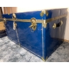 Image 2 : Vintage Trunk Navy w/ Brass Trim 31x20x21