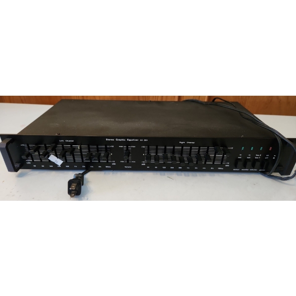 Stereo: GE 206 Graphic Equalizer, Yamaha RX-V470 Receiver and KX-200U Tape Deck, Sony CD CDP-C245