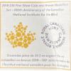 Image 7 : 2018 National Institute for the Blind $30 Fine Silver Coin & Bronze Medallion Set