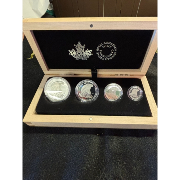 2015 Bald Eagle - Pure Silver Fractional Set 58.44g RCM
