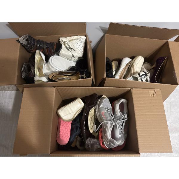 3 Boxes of Mystery Womens Shoes, Various Sizes ~6-8