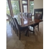 Image 1 : Stunning Walnut 12 Piece Dining Set 151x49x31 Purchased From McElheran's Furniture & Design