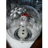 Image 2 : Milk glass Serving Tray & Three Snow Globe Ornaments