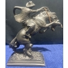 Image 2 : Rider On A Horse Plaster Sculpture by Quality Statue Crafters  14" tall-Front Right Hoof Has Been Re