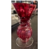 Image 5 : CZECH Cut Glass Vase w/ Fenton Art Glass & More 12T