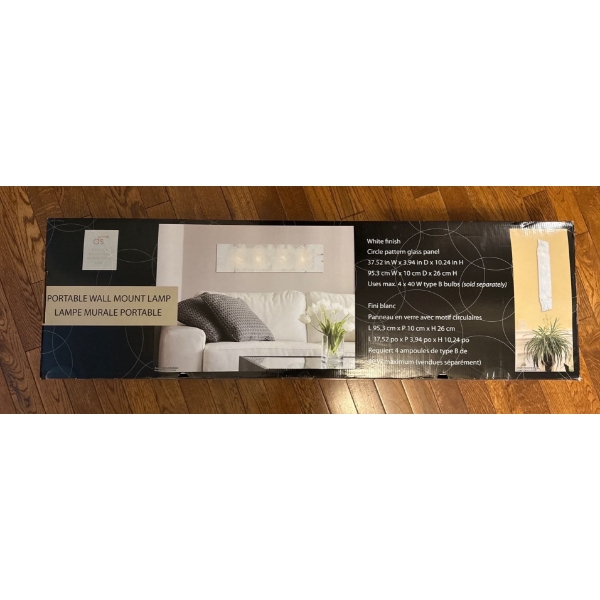 Design Solutions International Portable Wall Mount Lamp In Box 