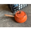 Image 4 : Selection Of Vintage Storage Tins 4 In Total Copper Pot & Orange Fondue Pot 