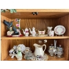 Image 1 : Vintage-mini style porcelain tea or coffee set featuring a rose pattern, gold rim detailing & MORE