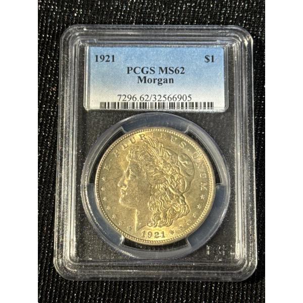 MS 62 1921 Silver Morgan Dollar