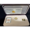 Image 1 : 2001 150th Anniversary of Canada Post 24K Covered Coin & Stamp Set 92.5% Silver 5.39 Grams