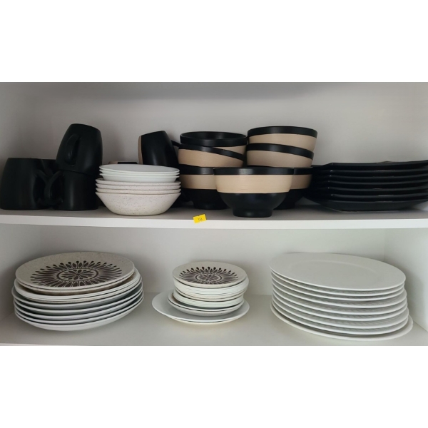 Assorted Dinnerware by Studio Nova, Biltons, Royal Linen and Others: Bowls, Plates and Mugs