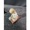 Image 13 : Cybis Figurines- Sitting w/ Apple: 4.5 W, 3.5 D, 8 T, Holding Bear,  Kneeling 4.5 T