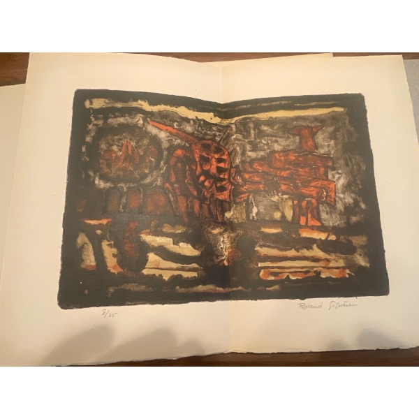 Les Archipels Signales- Poems by Jean-Rene Major & Original Lithographs by Roland Giguere, #3 