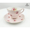 Image 6 : Teacups and Saucers with Mini Wedgwood Plate 