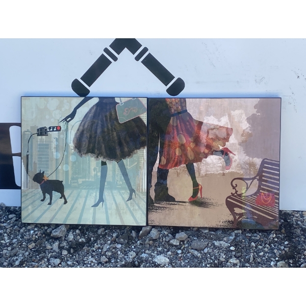 Fashion-Inspired Wall Art Prints on Board