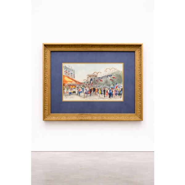  Urbain Huchet Hand Signed Les Clamp s-Elysees Paris limited edition Edition AP 10/25