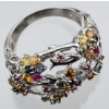 Image 2 : Assorted Sapphires Fashion Ring (5.2 g, Size 8)