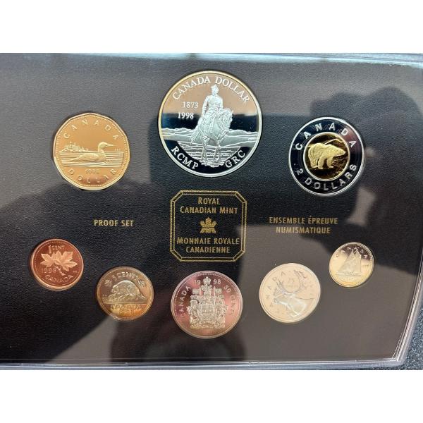 1998 Royal Canadian mint proof set 56.955 g .925 silver