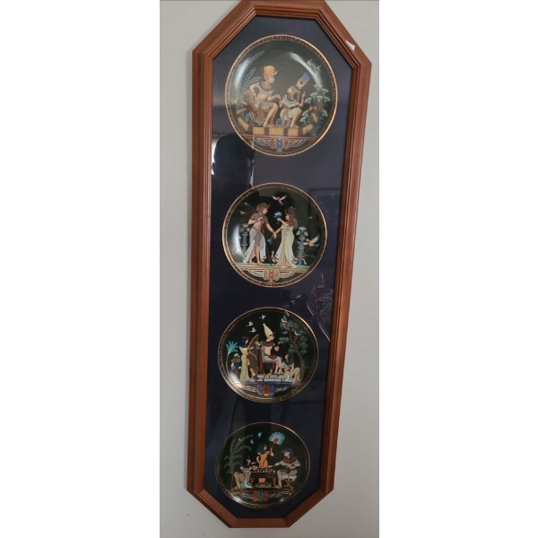 Framed Plates Depicting Egyptian Scenes (2nd) 14 X 44