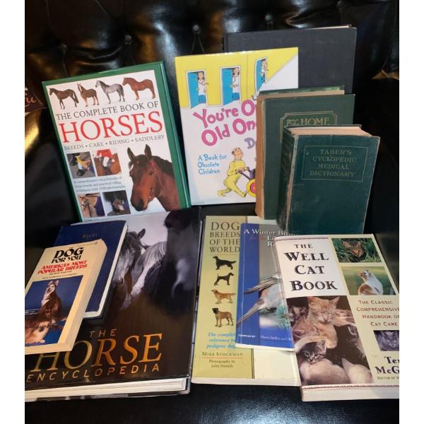 Animal/Health Themed Vintage/Antique Book Collection Featuring 'The Home Physician' 1924