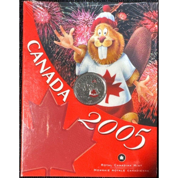  2005 Canada Day Coloured 25-Cent Coin
